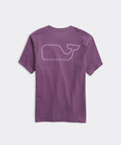 Vineyard Vines  Men's,Garment-Dyed Whale Short-Sleeve Pocket Tee - Washed Purple