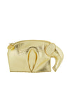 Front View Lilly Pulitzer Elie Coin Purse in Gold Metallic