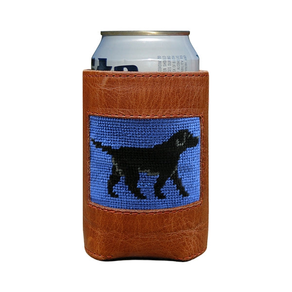 Smathers & Branson Black Lab Needlepoint Can Cooler - Blueberry