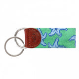 Smathers and Branson Starfish Needlepoint Key Fob