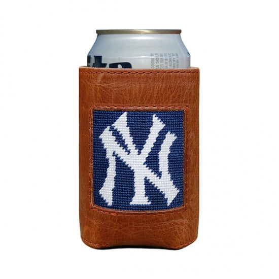 Smathers and Branson New York Yankees Needlepoint Can Cooler - Classic Navy