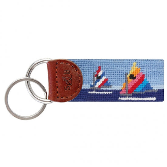 Smathers and Branson Day Sailor Needlepoint Key Fob
