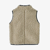 Patagonia Baby Retro-X® Fleece Vest - Natural w/ New Navy