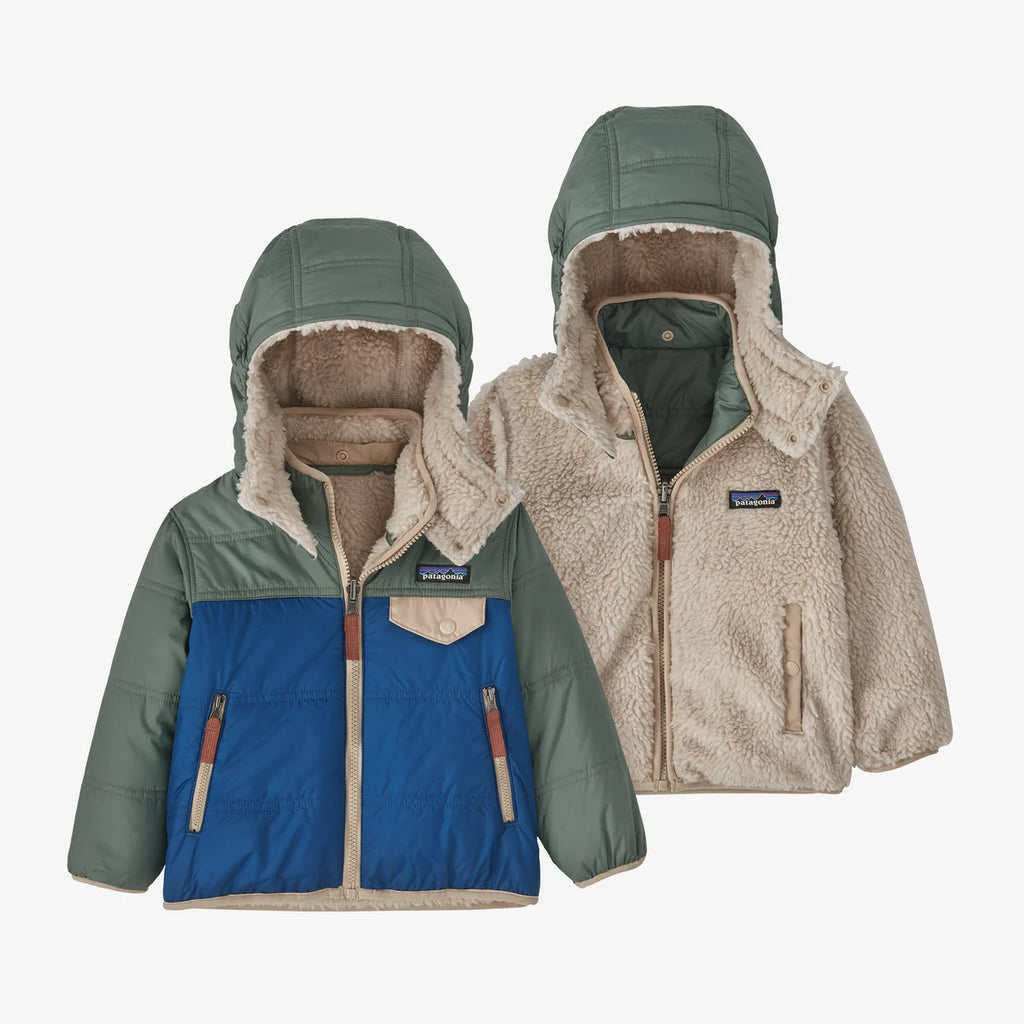Patagonia Baby Reversible Tribbles Hoody - Superior Blue