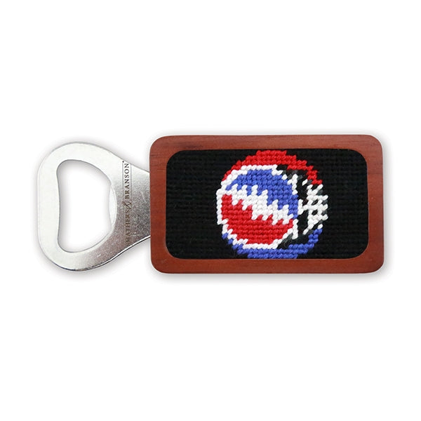 Smathers & Branson Steal Your Face Needlepoint Bottle Opener - Black