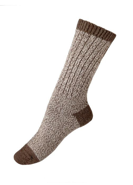 Alpaca Boot Unisex Socks - Beige
