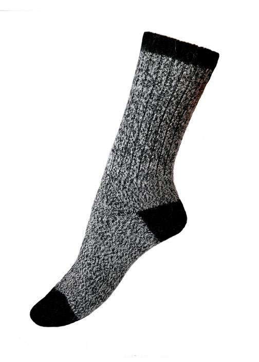 Alpaca Boot Unisex Socks - Black