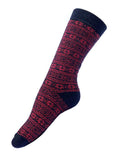 Alpaca Nordic Socks - Red