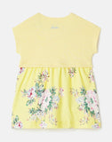 Joules Angelina Organically Grown Cotton Dress - Floral Yellow