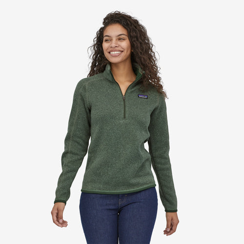 Patagonia Women’s Better Sweater Quarter Zip in Green