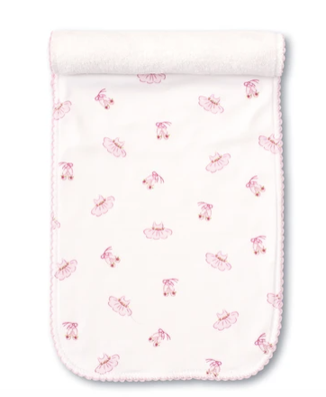 Kissy Kissy Pink Ballet Slippers Burp Cloth
