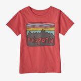 Patagonia Baby Regenerative Organic Certified™ Cotton Fitz Roy Skies T-Shirt - Coral