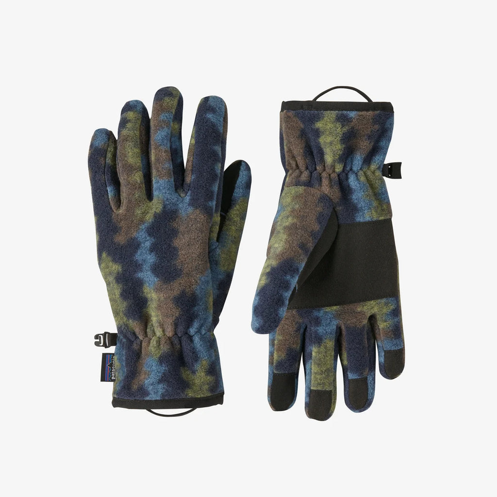 Patagonia Synchilla™ Fleece Gloves - Climbing Trees Ikat: New Navy