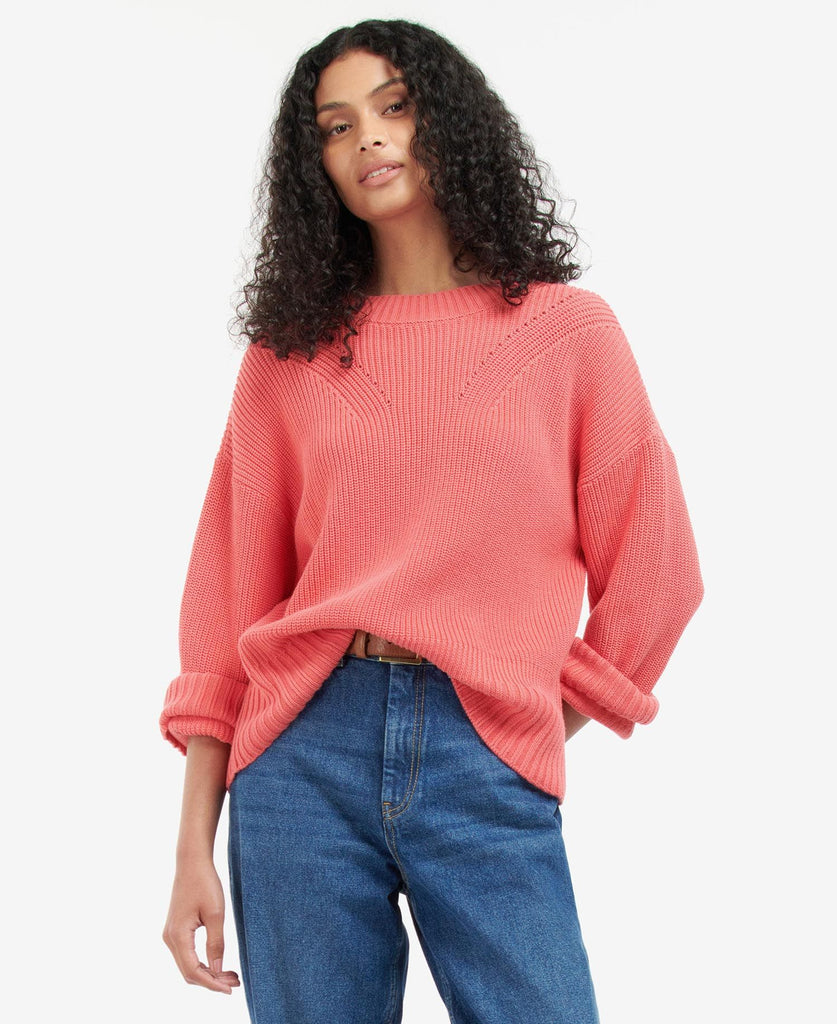 Barbour Women's Coraline Knitted Jumper - Pink Punch