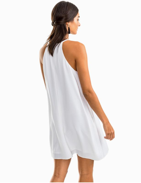 Southern Tide Christine Lace Inset Dress - White | Krizia Martin Southern Tide Christine Lace Inset Dress - White | Krizia Martin