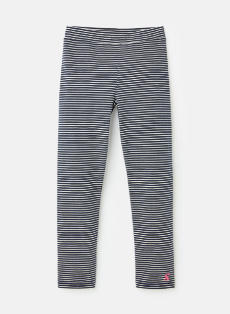 Joules Children's Emelia Jersey Leggings - Navy Stripe