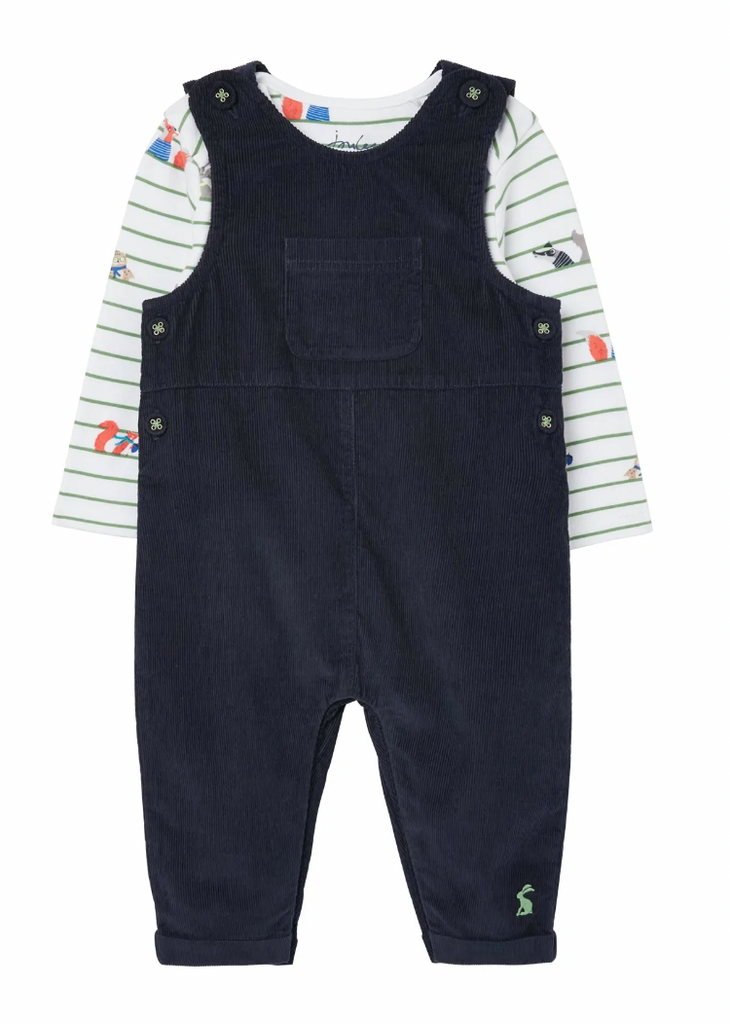 Joules Farnham Infant Corduroy Dungaree Set