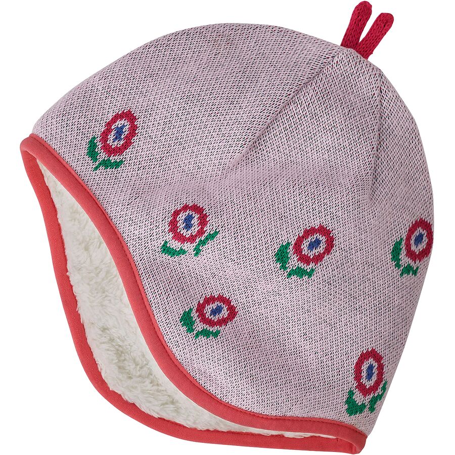 Patagonia Baby Reversible Beanie - Happy Flower/Seafan Pink