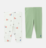 Joules Hopwell 2-pack Leggings - Wood Animals