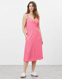 Joules Women's Kenna Strappy V Neck Midi Dress - Pink Spot