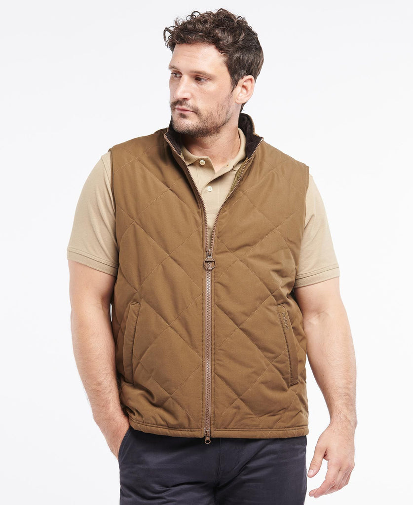 Barbour Men's Kurt Gilet - Dark Sand