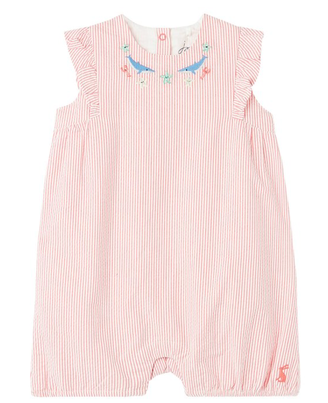 Joules Lilly Romper - Pink Stripe