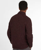 Barbour Calder Knitted Zip Sweatshirt - Winter Red