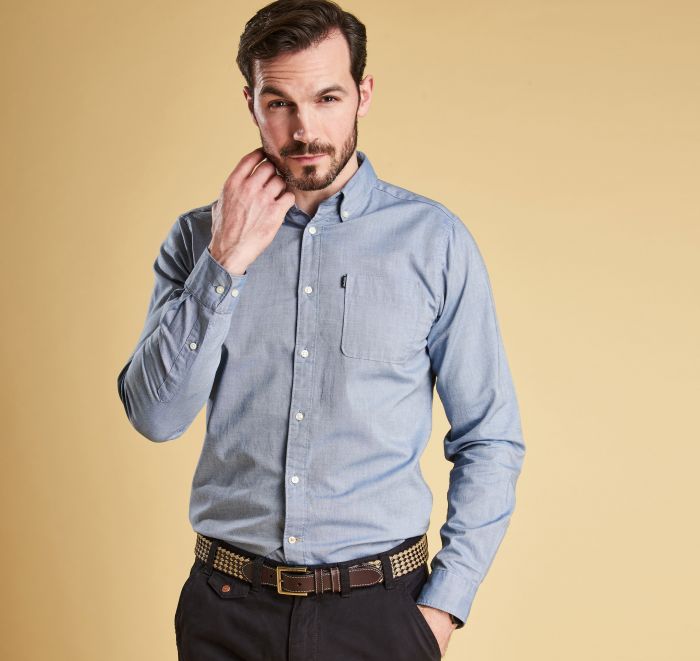 Barbour Endsleigh Oxford Tailored Shirt - Ensign Blue