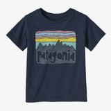 Patagonia Baby Regenerative Organic Certified™ Cotton Fitz Roy Skies T-Shirt - New Navy