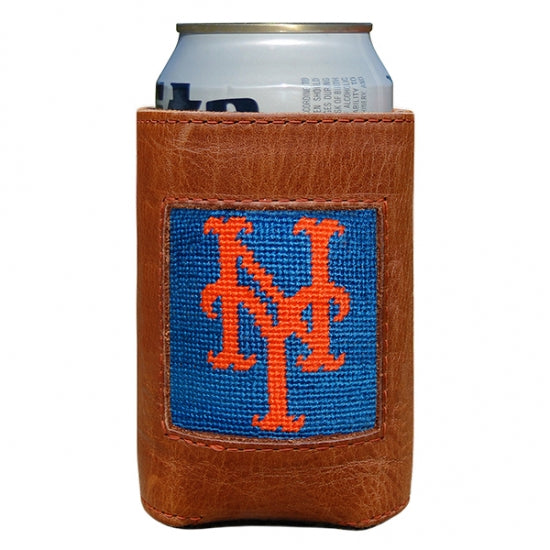 Smathers & Branson New York Mets Needlepoint Can Cooler - Blue