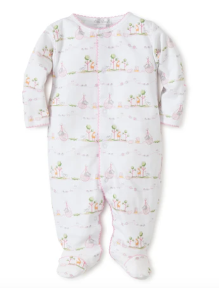 Kissy Kissy Noah's Print Footie - Pink