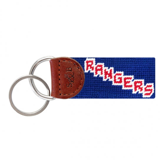 Smathers & Branson New York Rangers Needlepoint Key Fob - Royal Blue