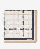 Barbour Stanton Checked Square Scarf - Trench/Navy