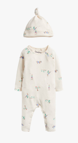 Joules Giggle Peter Rabbit Babygrow - Cream