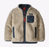 Patagonia Baby Retro-X® Fleece Jacket - Natural w/ New Navy