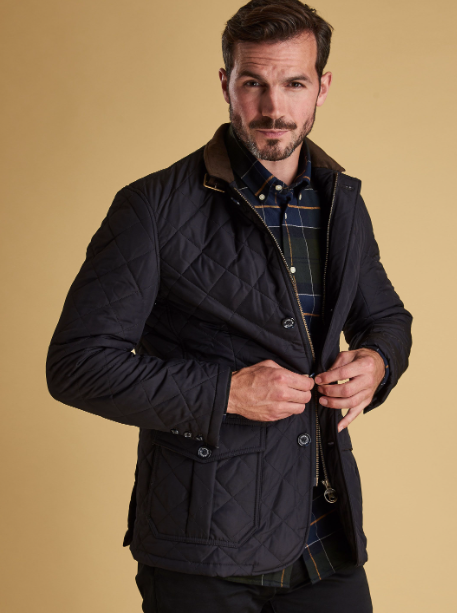 Barbour Men s Quilted Lutz Jacket Navy