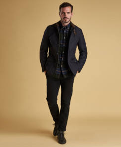 Barbour mens quilted best sale lutz jacket