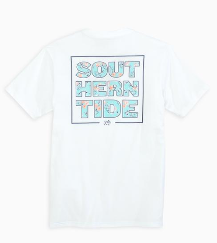 Southern Tide Women's Floral Southern Tide T-Shirt - Classic White