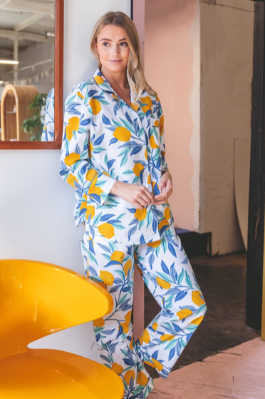 Printfresh Lemon Zest Long Sleep Set - Cloud