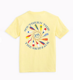 Southern Tide Youth Oar Spiral T-Shirt - Heather Yellow