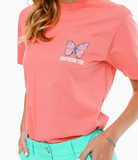 Southern Tide ST Butterfly T-Shirt - Sunkist Coral
