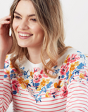 Joules Harbour Print Long Sleeve Jersey Top - Border Stripe