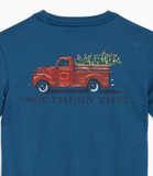 Southern Tide Kids Skipjack Tree Farm T-Shirt - Dark Blue