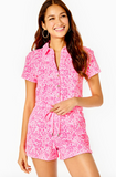 Lilly Pulitzer Jorgie Terry Romper - Pink Shandy Invest A Gator