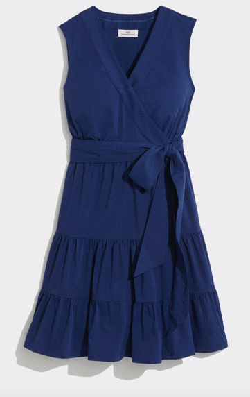 Vineyard vines wrap dress best sale