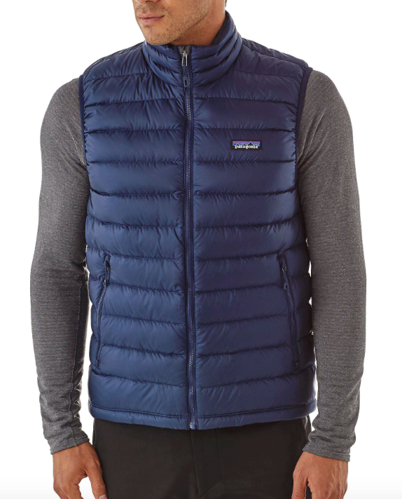 Patagonia Men's Down Sweater Vest - Navy Blue