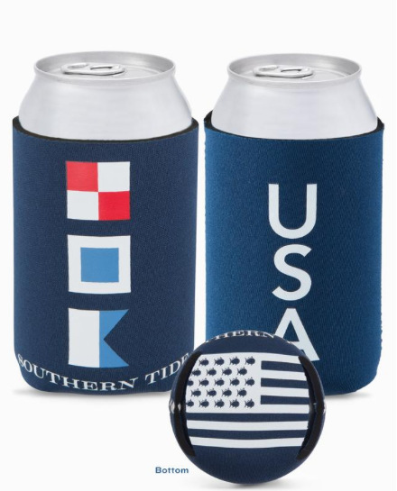 Southern Tide USA Magnetic Can Caddie - Yacht Blue