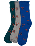 Barbour Men's Lobster Sock Gift Set - Blue/Grey/Green