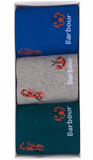 Barbour Men's Lobster Sock Gift Set - Blue/Grey/Green