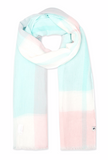 Joules Talia Lightweight Cotton Scarf - Light Pink Check